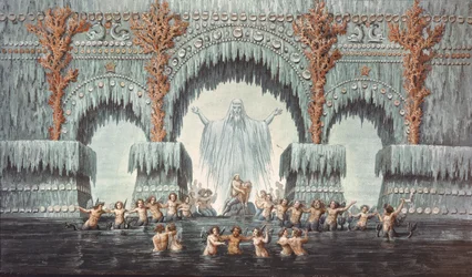 Mühleborns Wasserpalast, Bühnenbild für eine Inszenierung von „Undine“